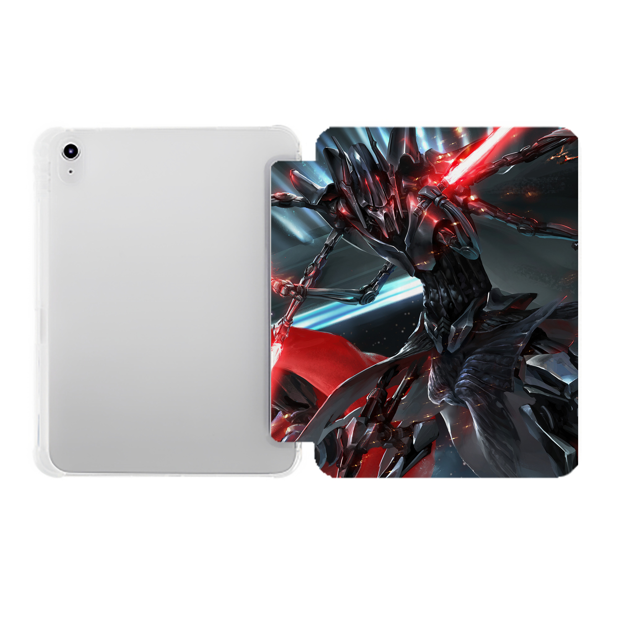 （画像用） スター・ウォーズ Star Wars IPad ケース ペン収納付き 三つ折りスタンド PUレザー×シリコン 対応機種9.5/10.5/10.9インチ